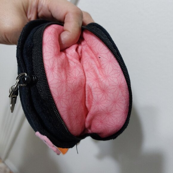 Super Cute Nezuko Kamado Clip On Mini Purse Wallet Keychain Bag Anime Accessory - Picture 6 of 10